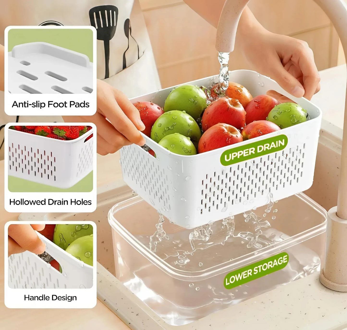 3-in-1 Smart Storage Kitchen Containers