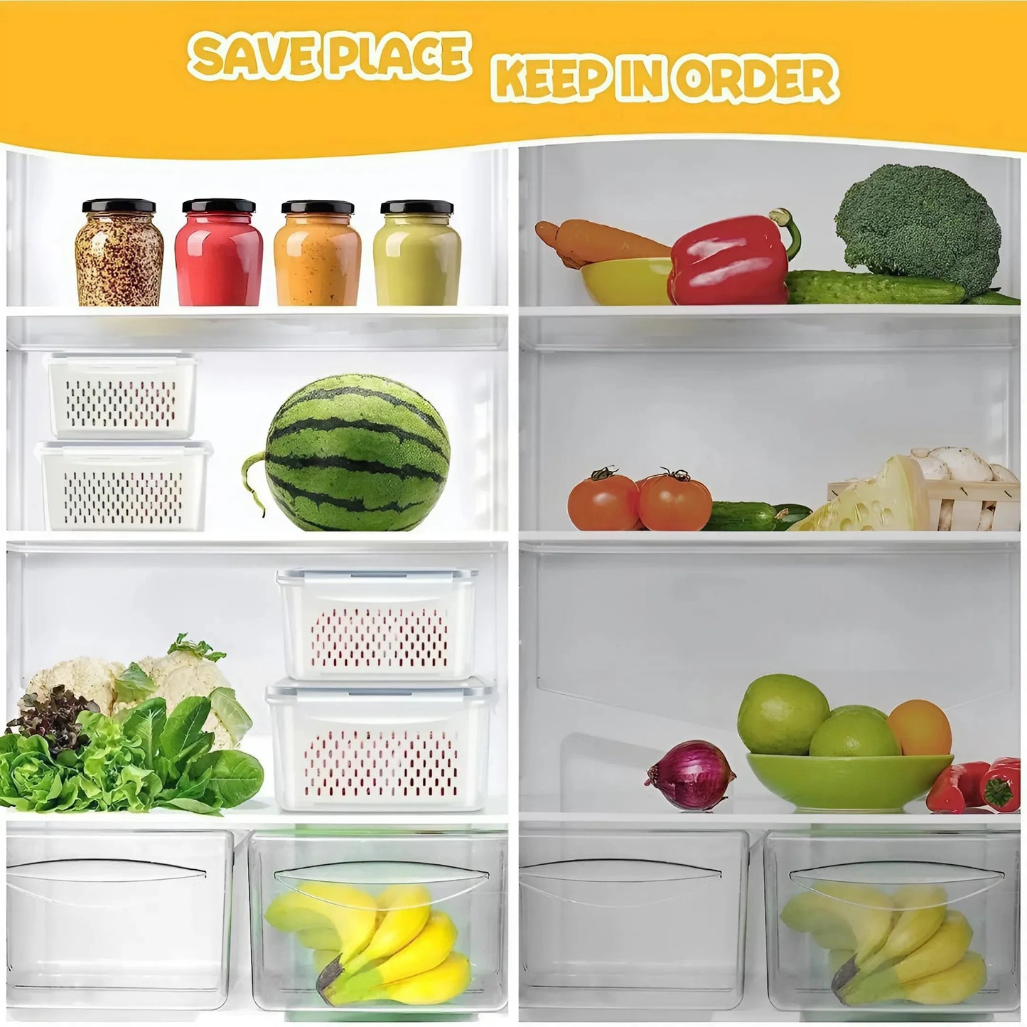 3-in-1 Smart Storage Kitchen Containers