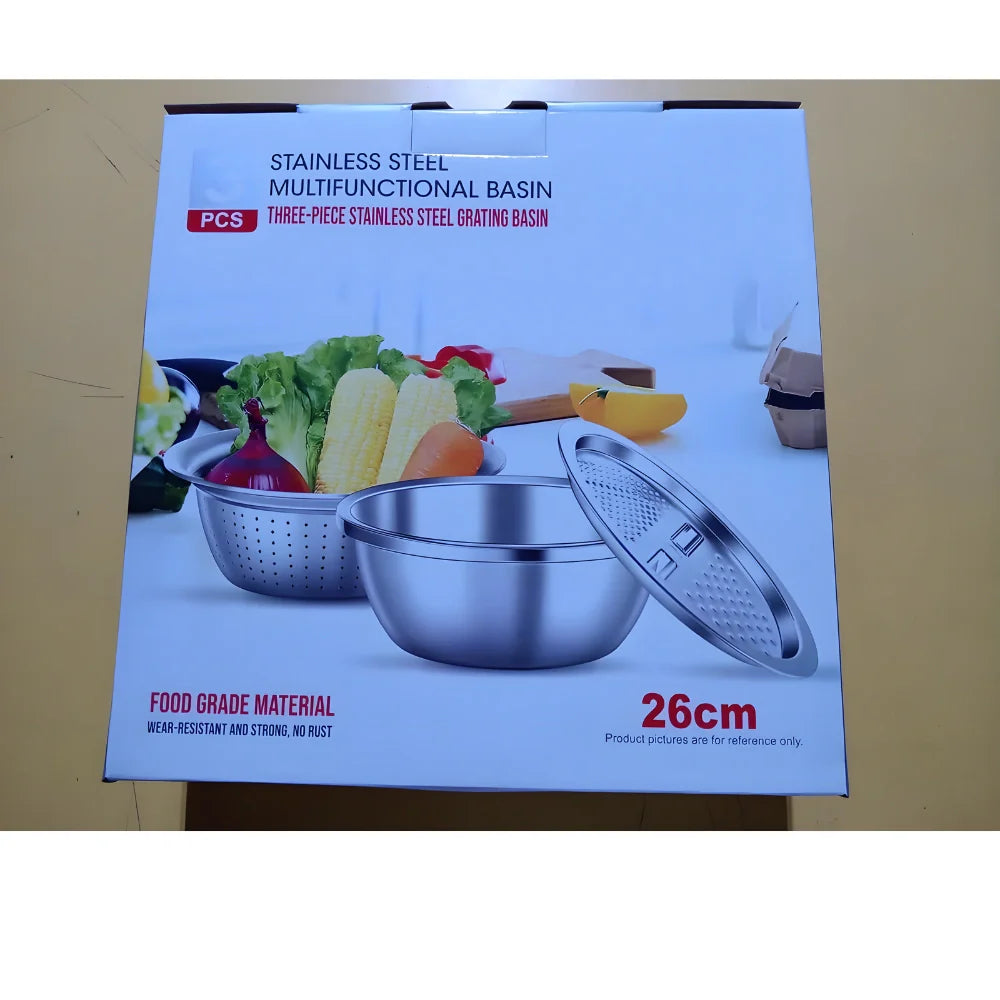 3-in-1 Grater & Colander