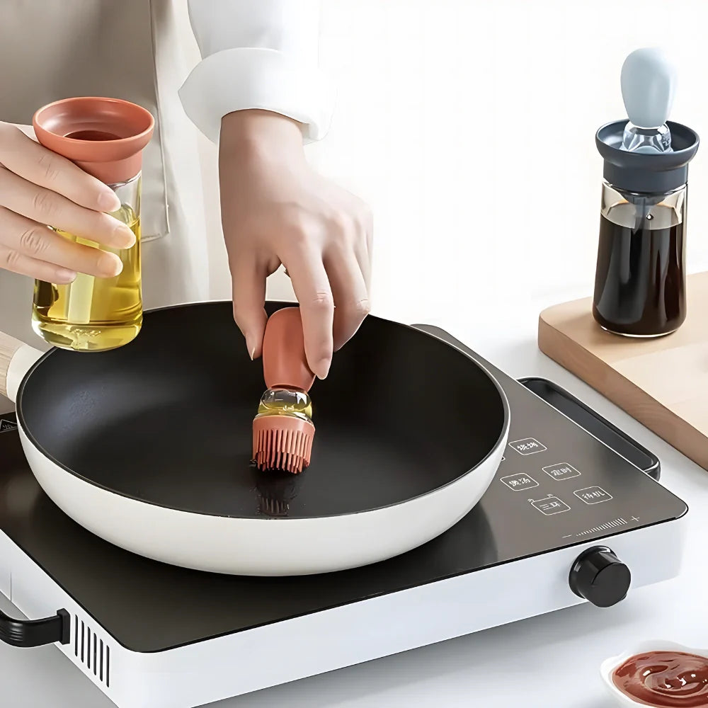 2-in-1 Oil Brush Dispenser