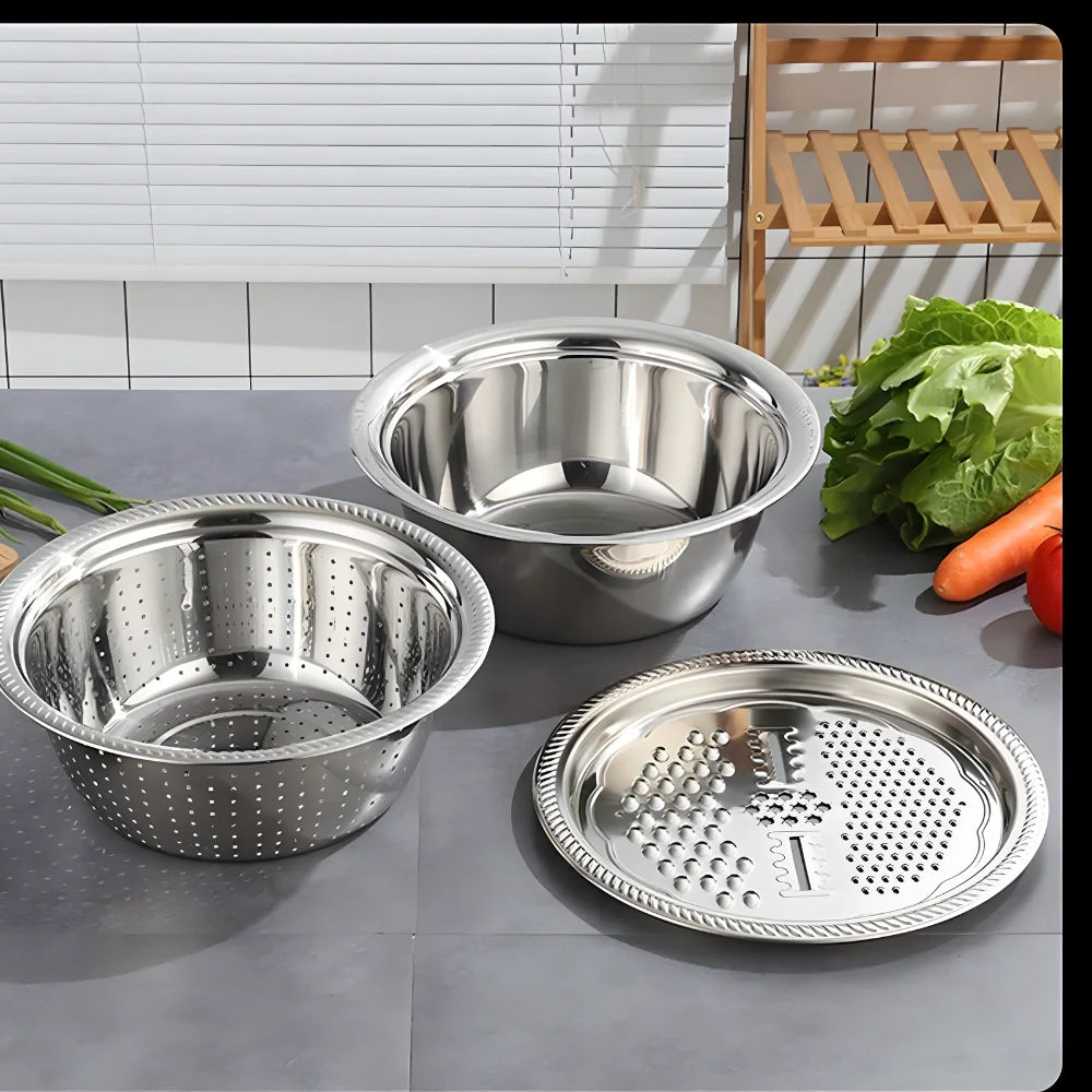 3-in-1 Grater & Colander