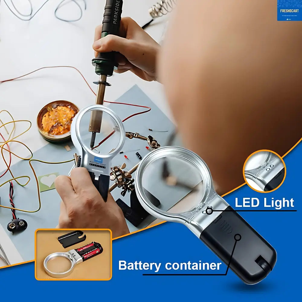 3X LED Magnifier with Light