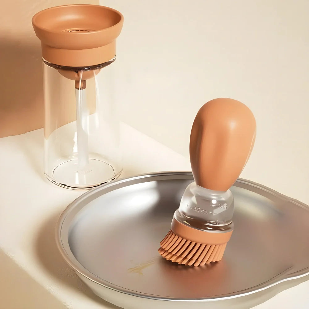 2-in-1 Oil Brush Dispenser