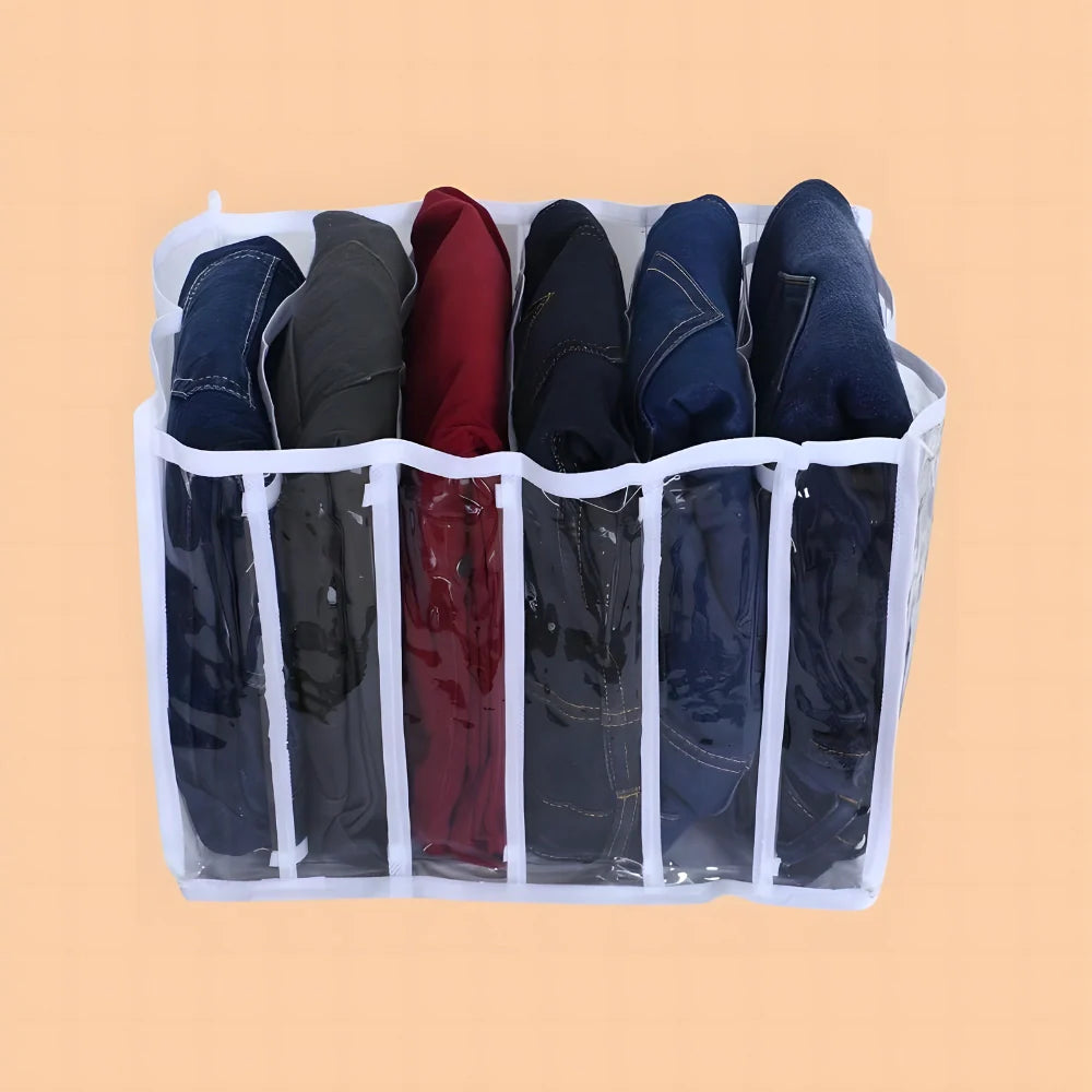 6-Section Foldable Clothes Organizer