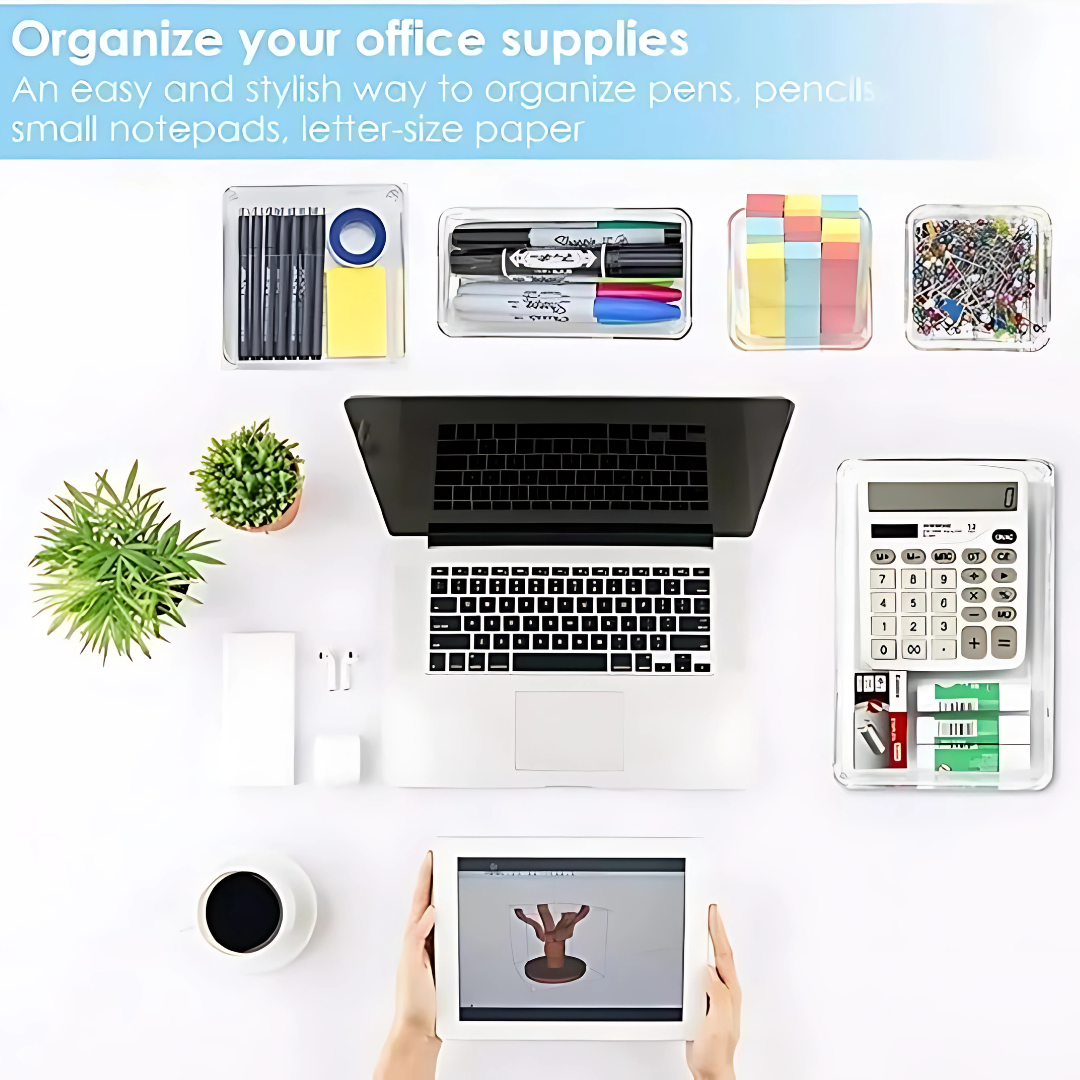 7Pcs Acrylic Drawer Storage Organiser