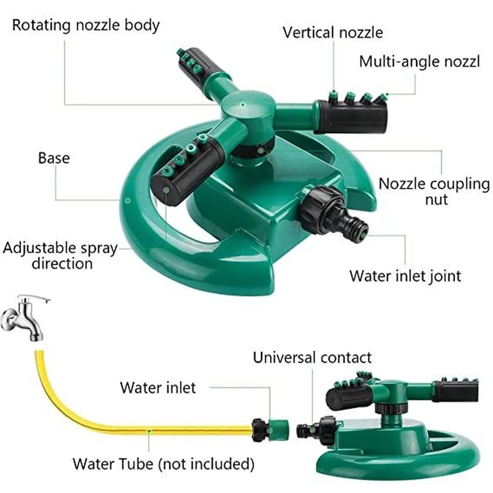 360° Rotating Lawn Sprinkler