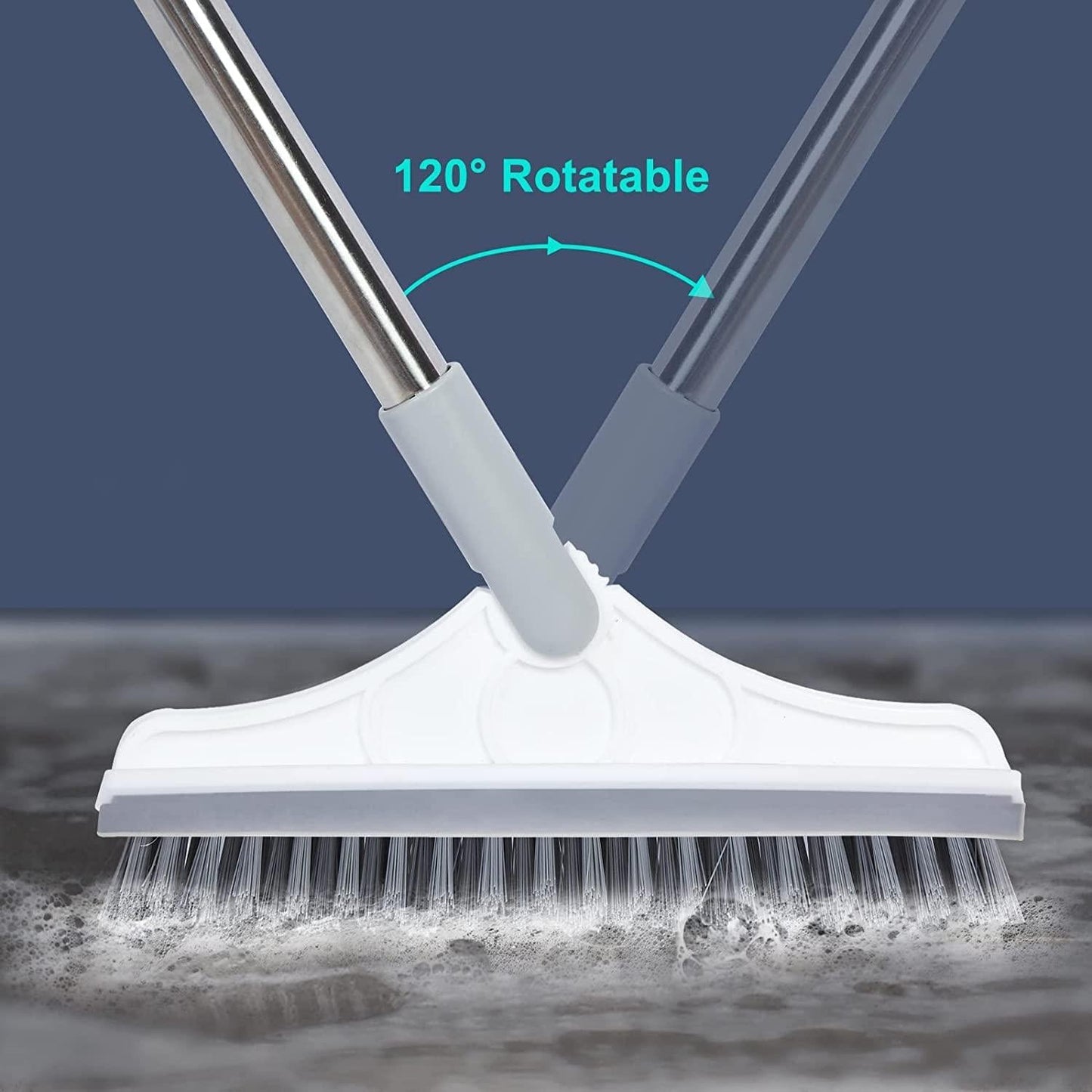 2 in 1 Bathroom Tiles Cleaner Brush