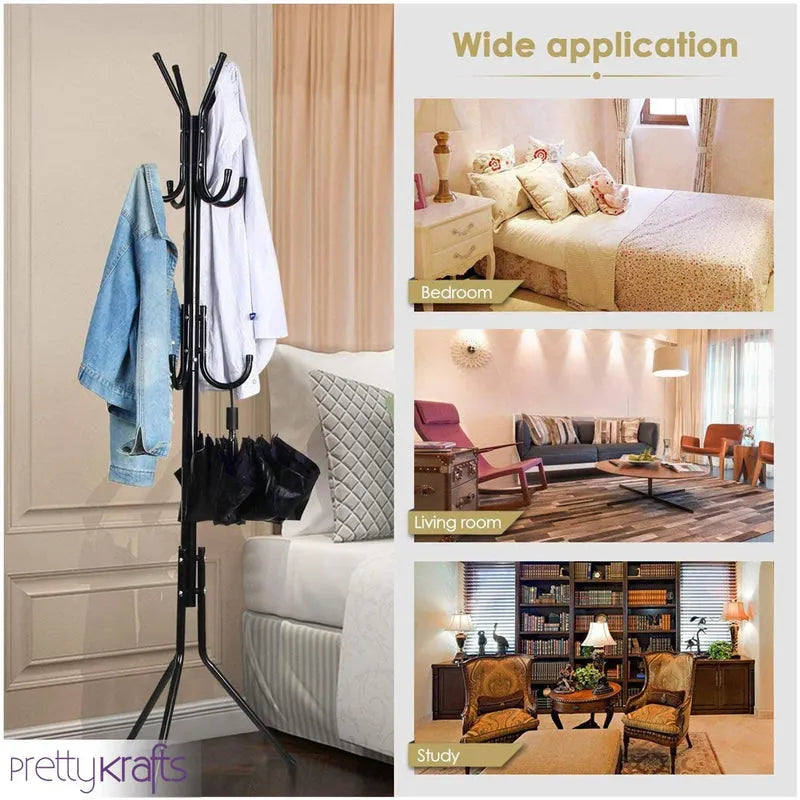 6 Hook Coat Hanger Clothes Stand Hanging
