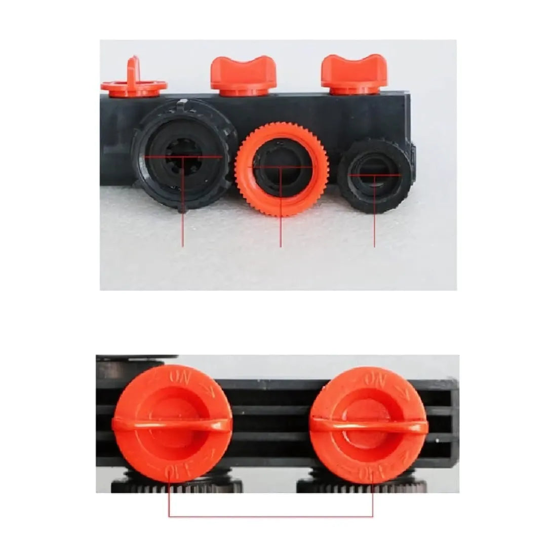 4 Way Water Tap Connector
