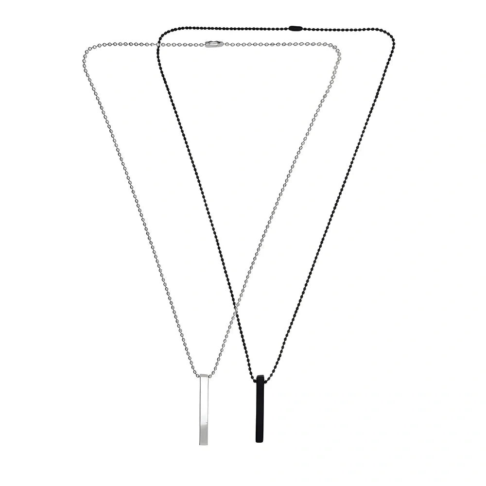 3D Bar Pendant Set