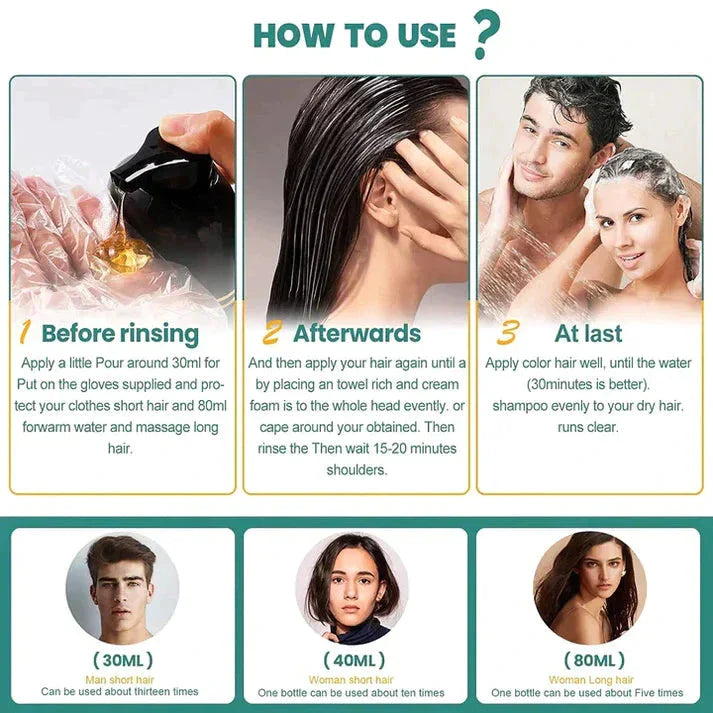 3-in-1 Black Hair Shampoo (Buy 1 Get 1 Free)