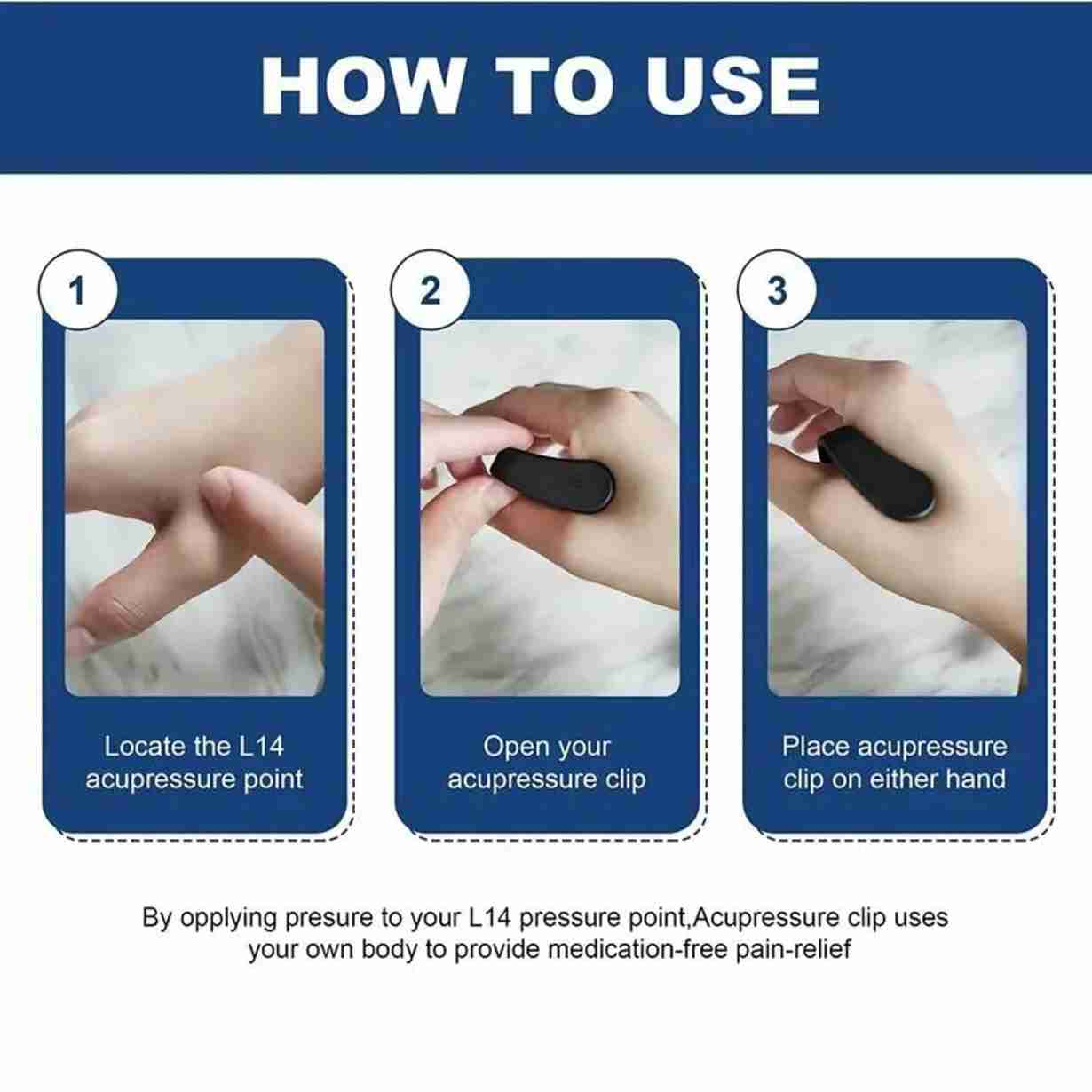 Sugar Control LI4 Acupressure Point Clip - BUY 1 GET 1 FREE (EXCLUSIVE OFFER!)