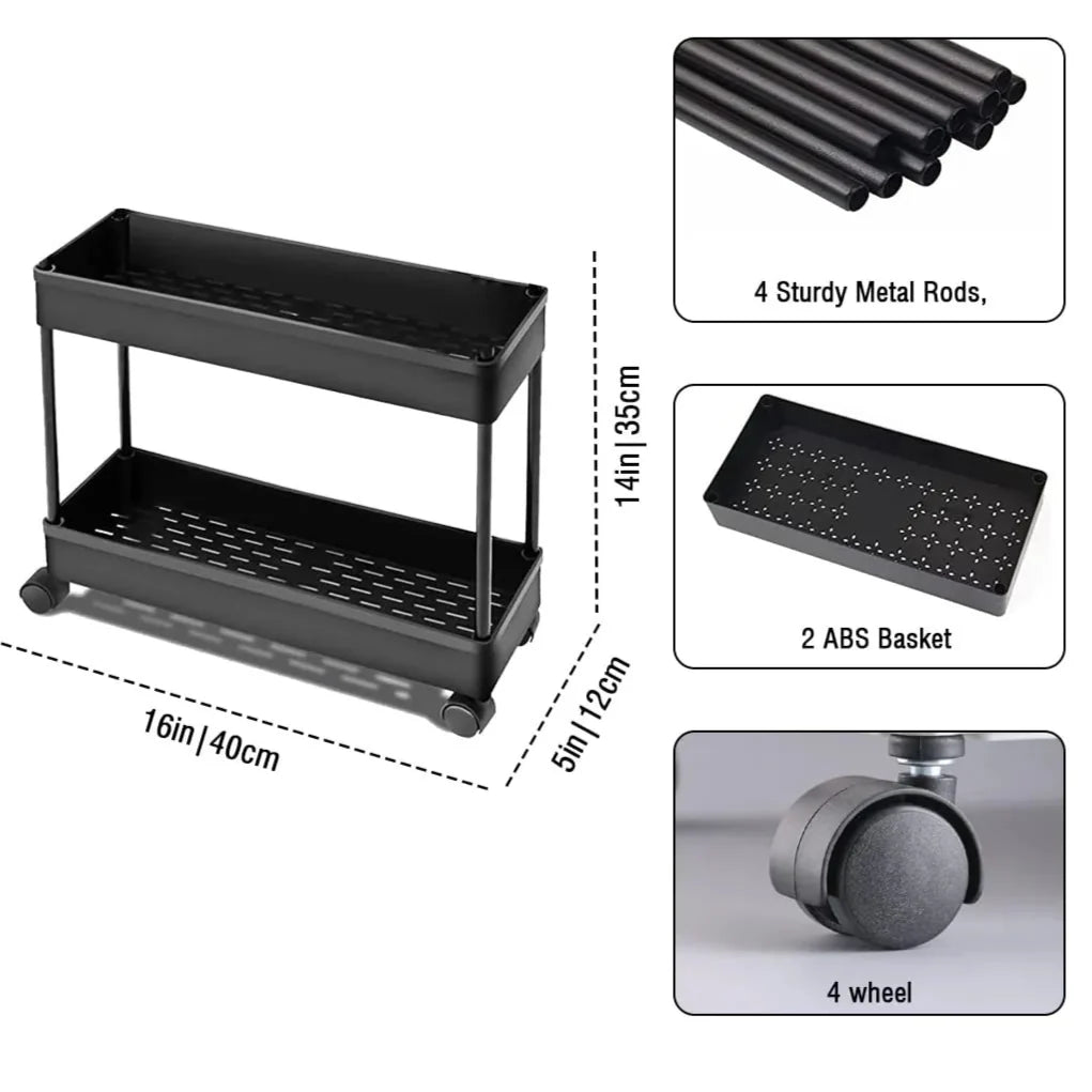 2 Tier Multipurpose Plastic Storage Organizer