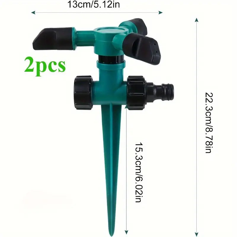 360 Rotating Garden Sprinkler Pack of 2