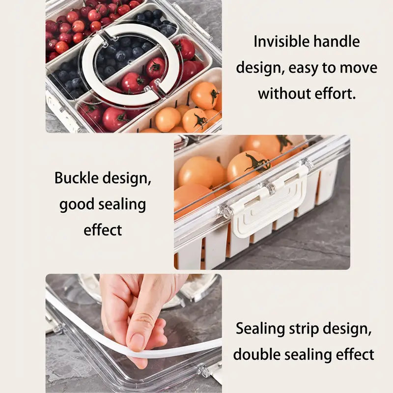 4 Compartment Fridge Storage