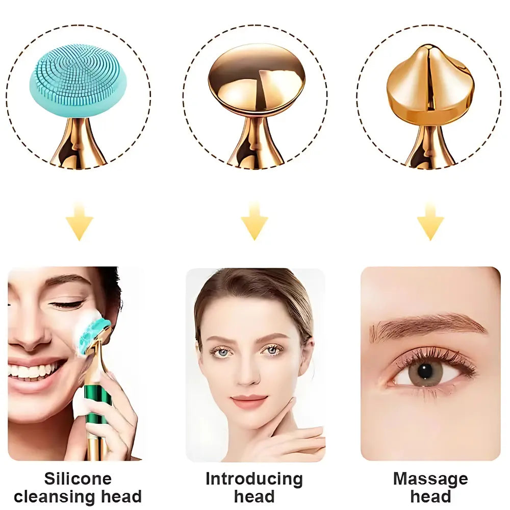 3-in-1 Massager – Spa-Like Care for Face, Eyes & Neck