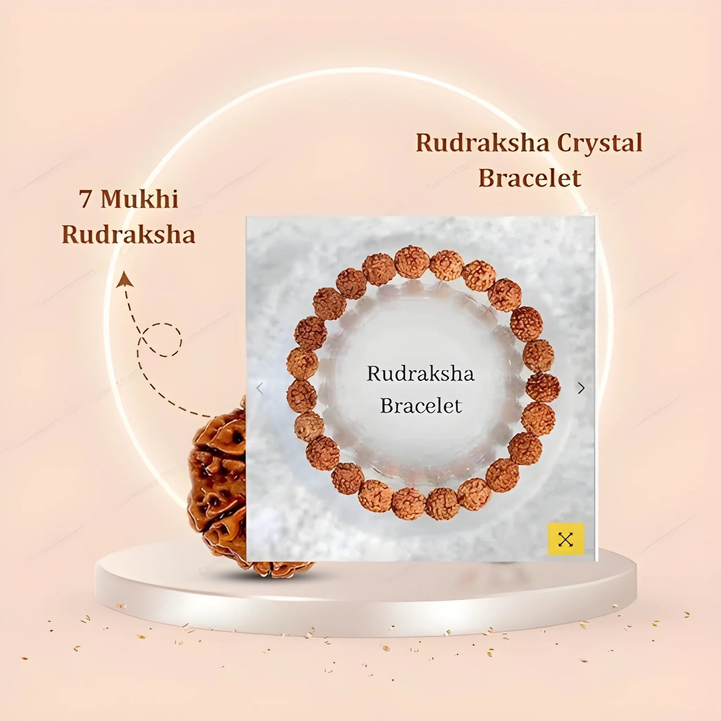 7 Mukhi Rudraksha Spiritual Bracelet