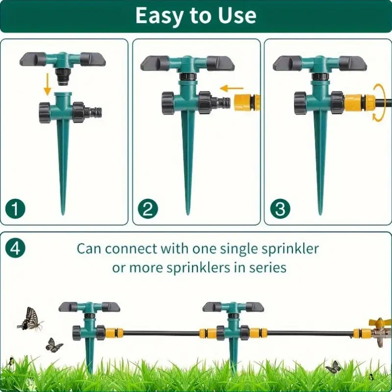 360 Rotating Garden Sprinkler Pack of 2