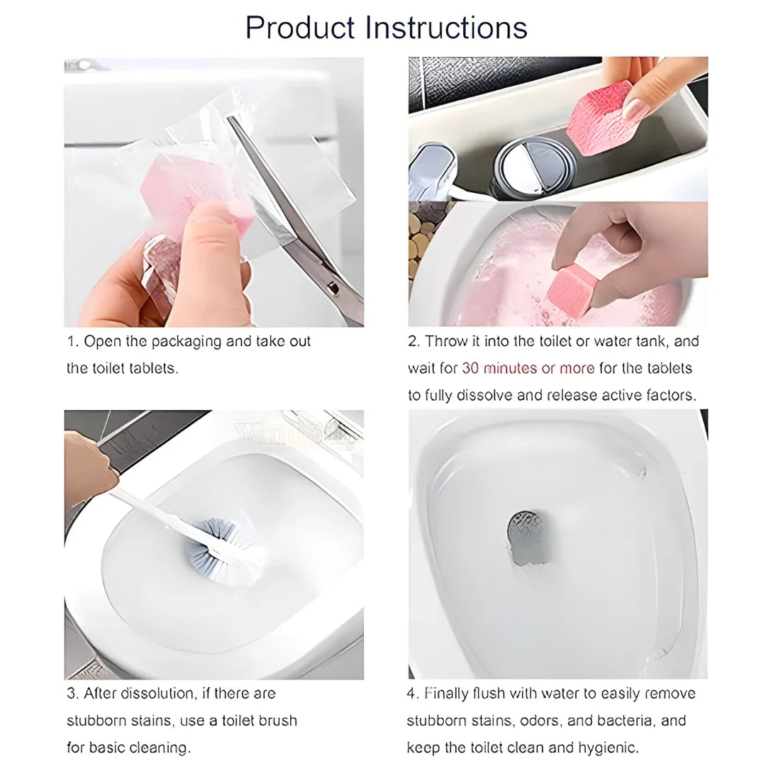 12 Pieces Toilet Bubble Tablets