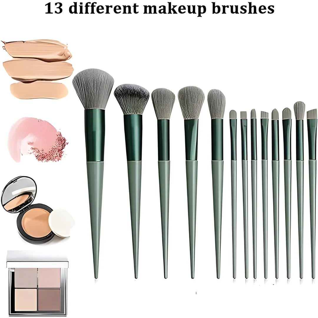 13 Pcs Makeup Brush with Pouch Set