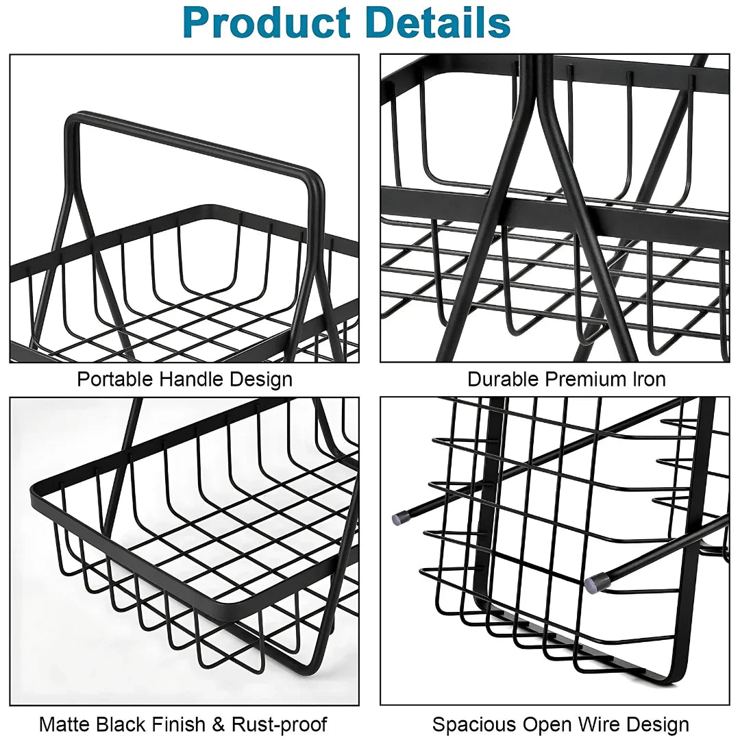 2 Tier Fruit and Vegetable Basket