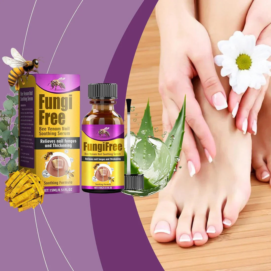 BeeVenom Nail Serum - Natural Repair & Strength for Vibrant Nails
