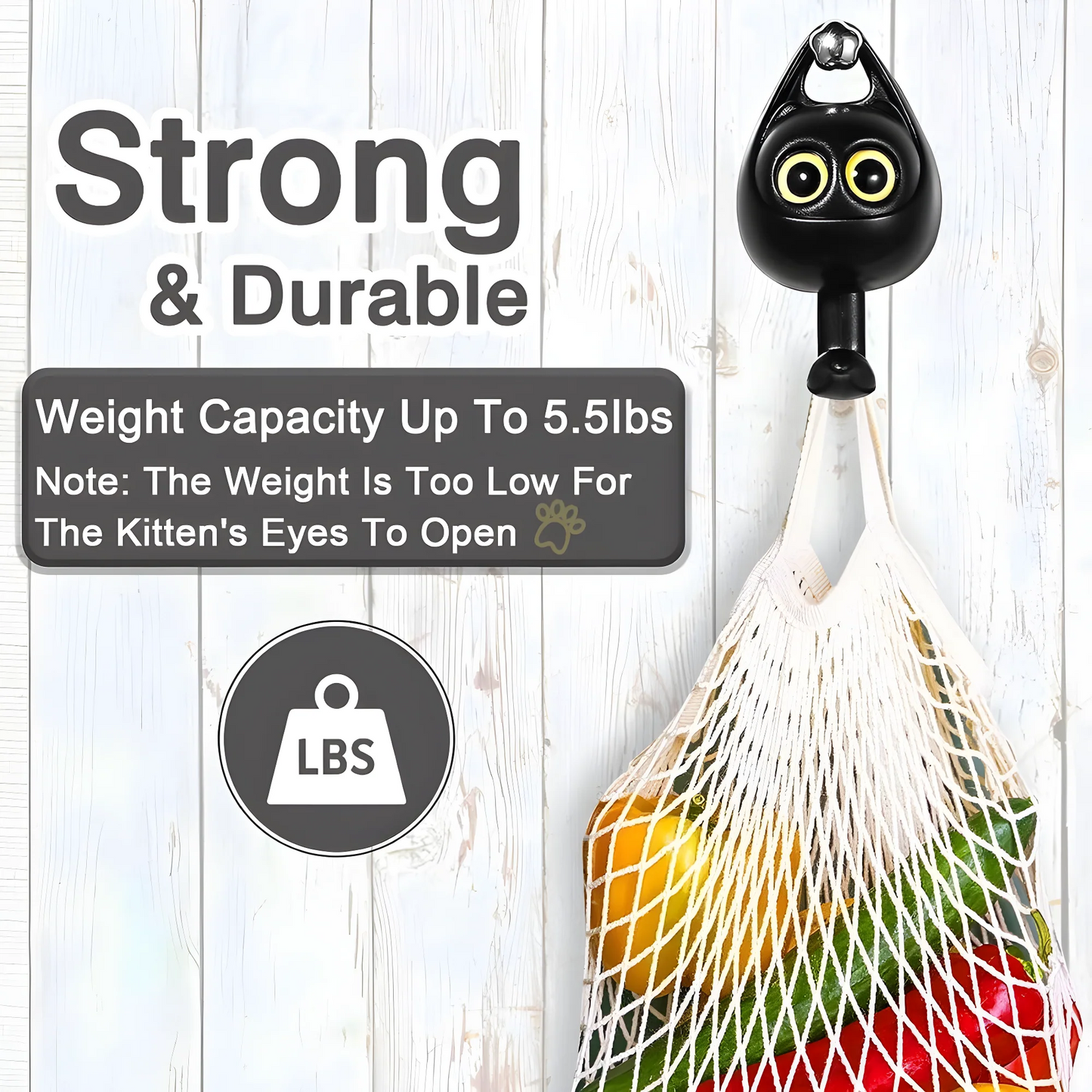 Adhesive Wall Hooks (2-Pack)