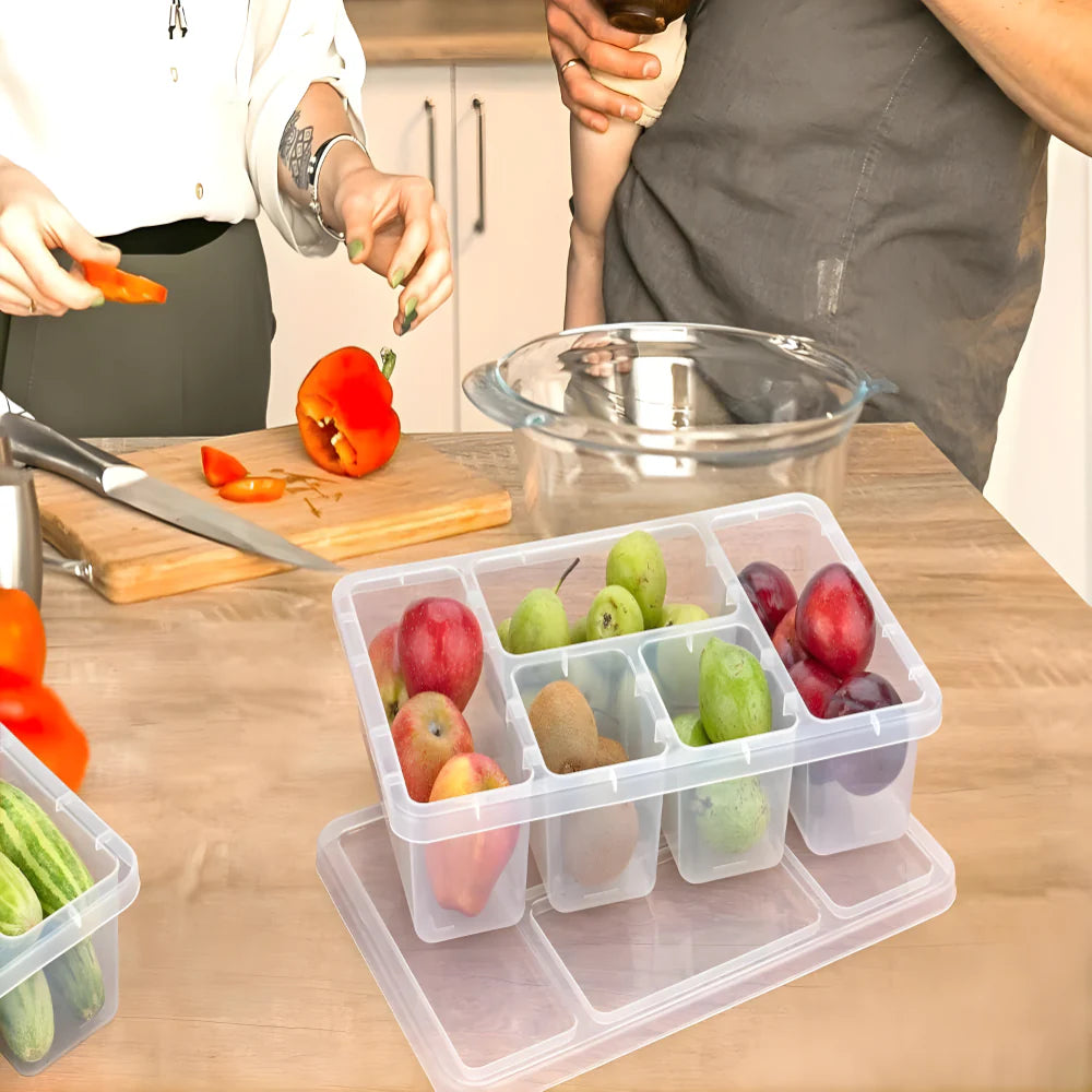 5-Compartment Fridge Organizer