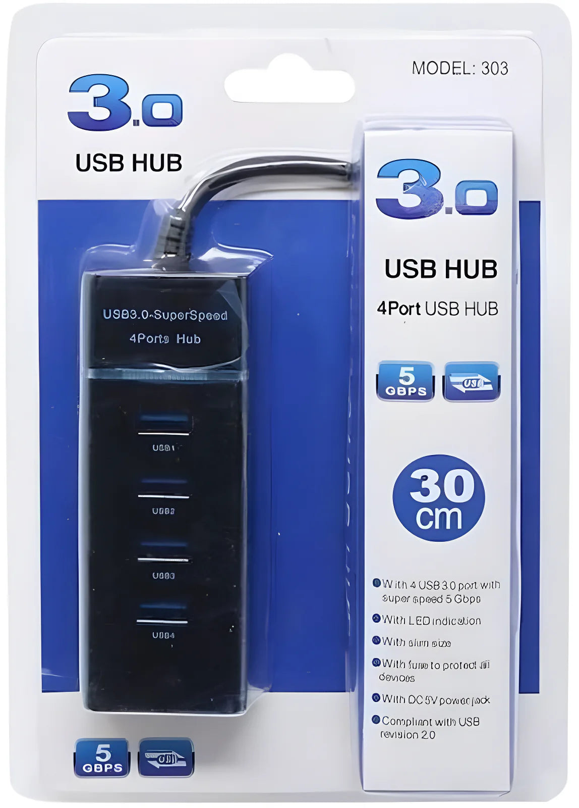 4-Port SuperSpeed USB Hub