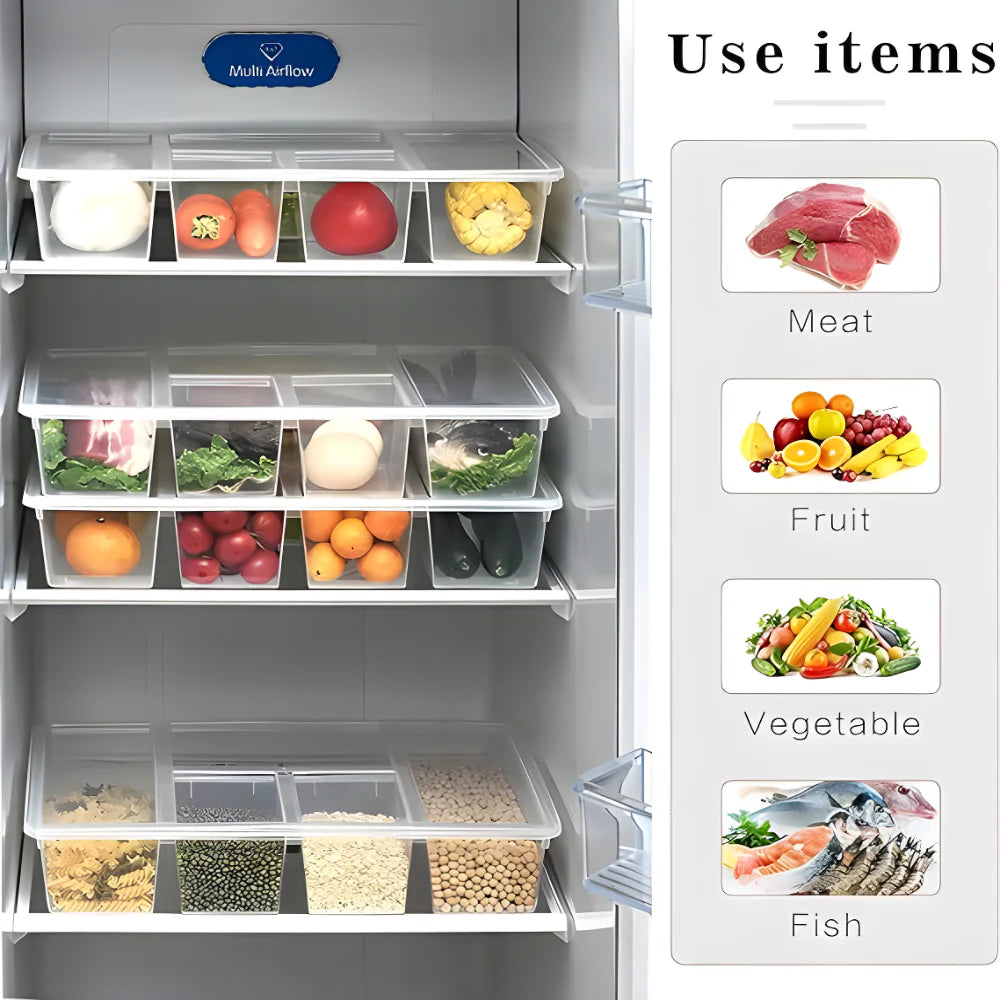 5-Compartment Fridge Organizer
