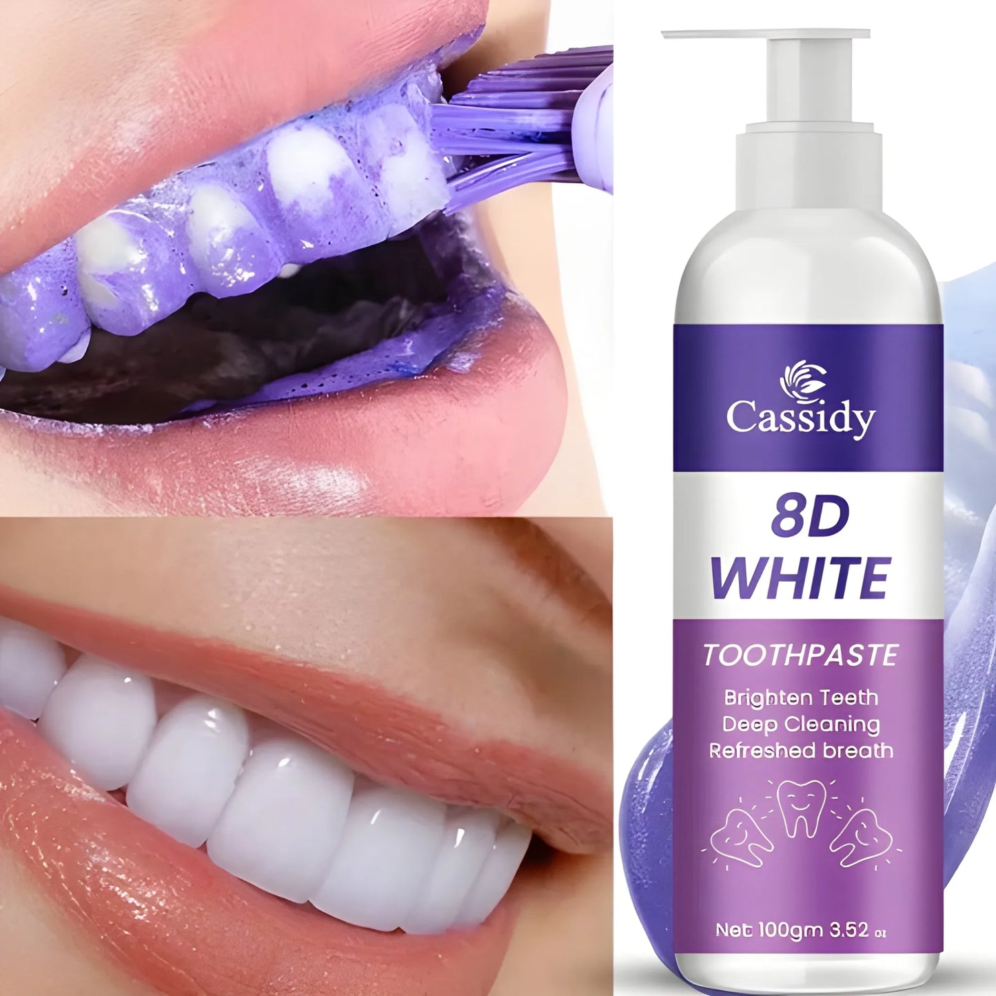 8D Whitening Toothpaste Duo