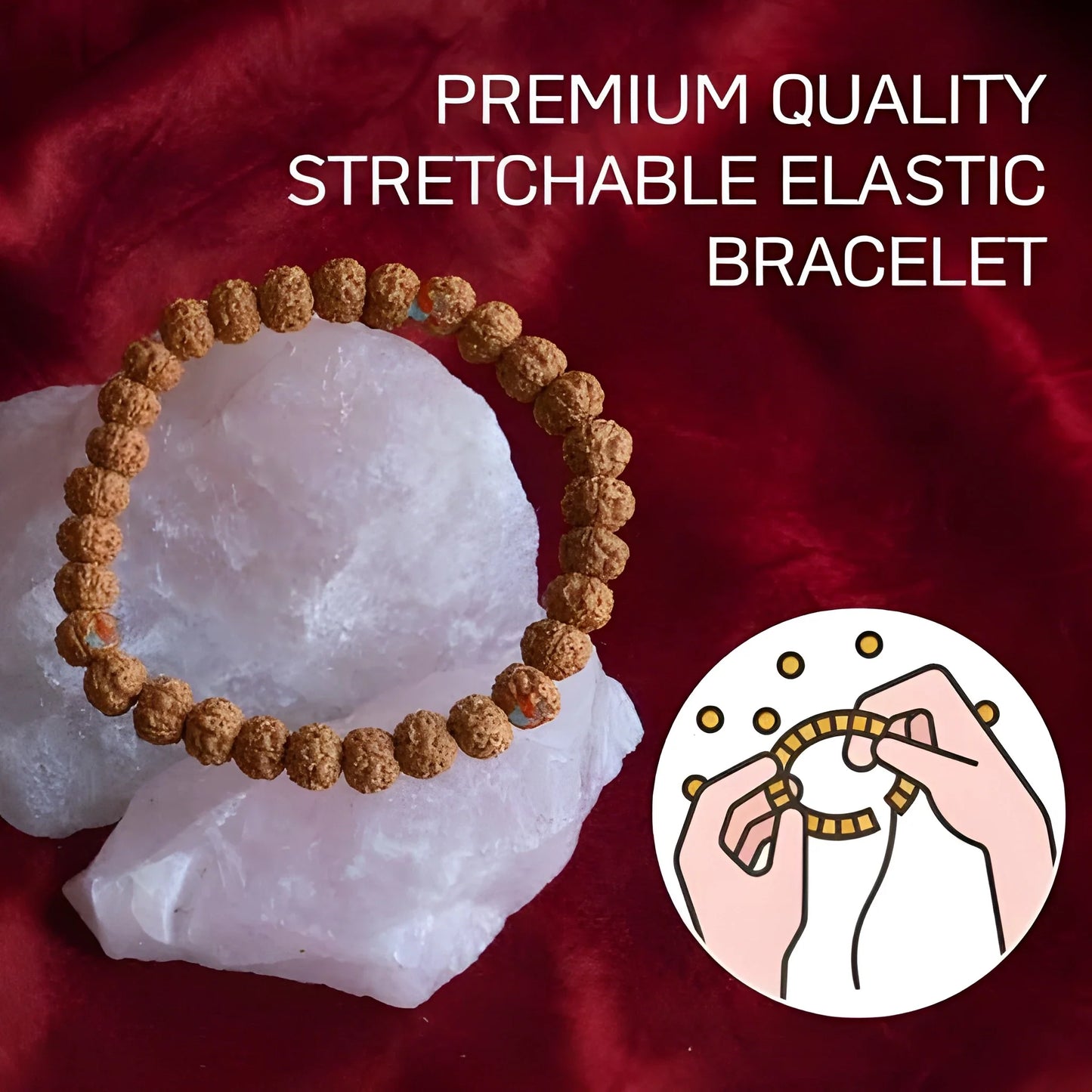 7 Mukhi Rudraksha Spiritual Bracelet