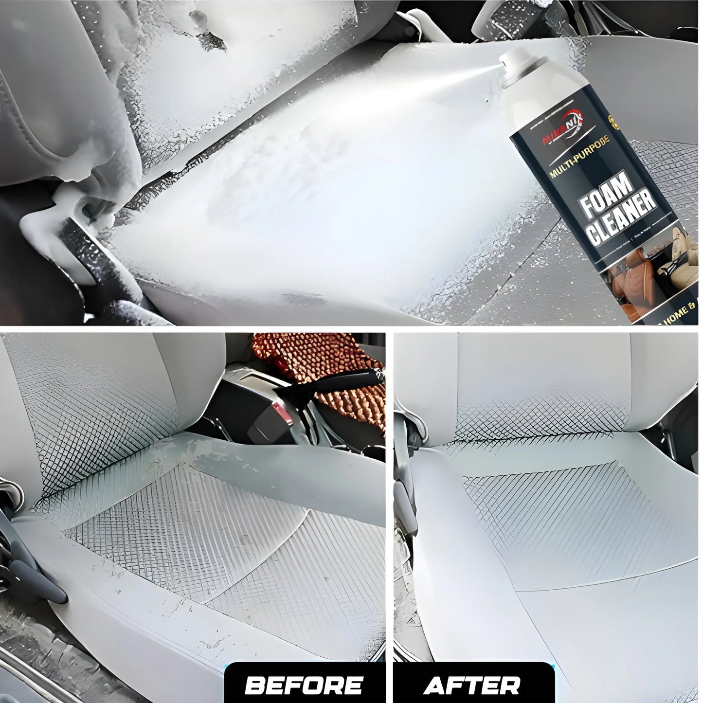 2-in-1 Foaming Car Cleaner