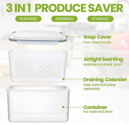 3-in-1 Smart Storage Kitchen Containers