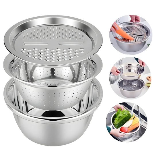 3-in-1 Grater & Colander
