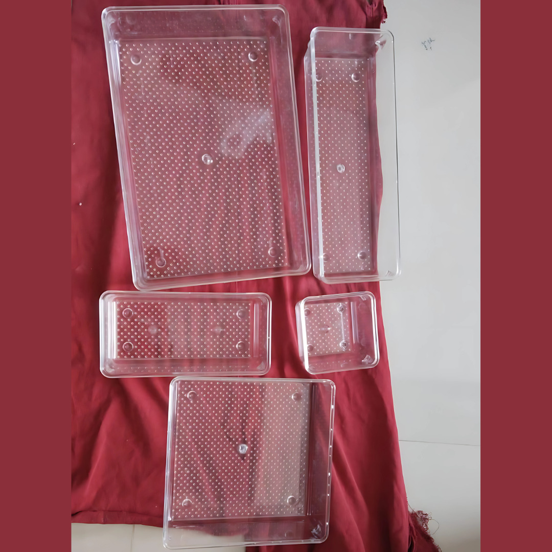 7Pcs Acrylic Drawer Storage Organiser