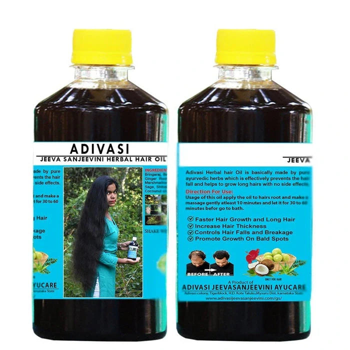 Adivasi Jeeva Sanjivani Herbal Hair Oil 125 ML (Pack of 2)
