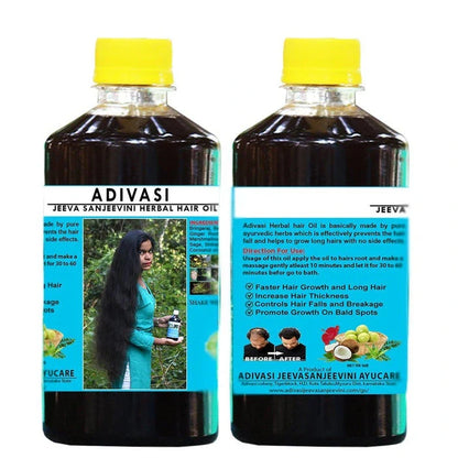 Adivasi Jeeva Sanjivani Herbal Hair Oil 125 ML (Pack of 2)