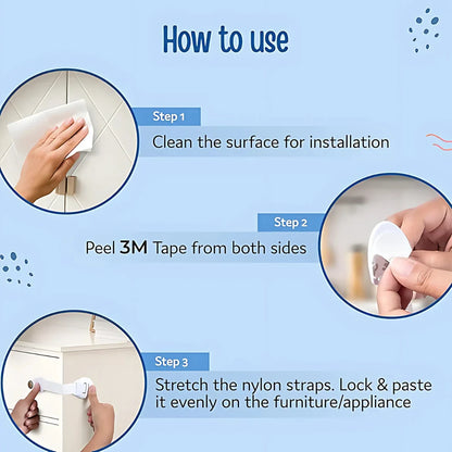 10 Pcs Child Safety Strap Locks
