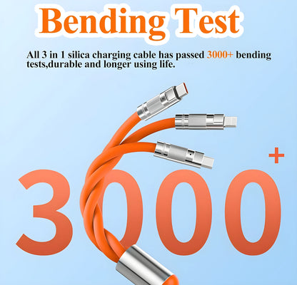 3-in-1 Retractable Charging Cable