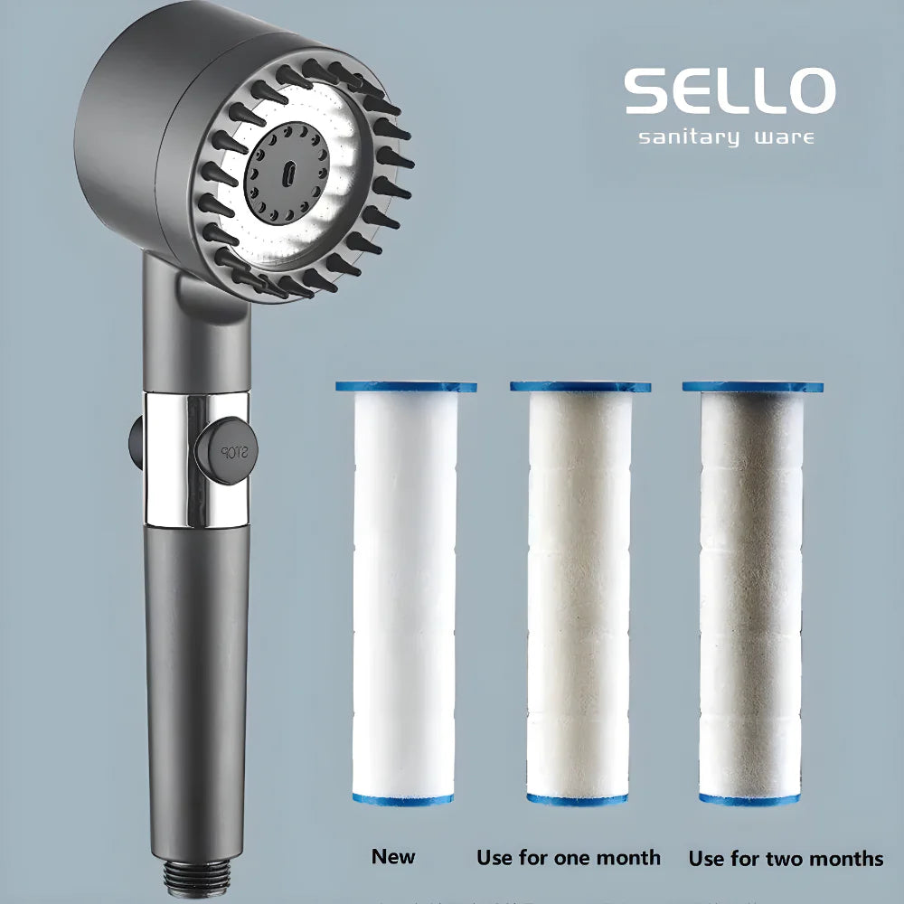 3-Setting Filter Shower Head