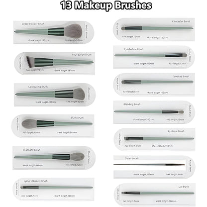 13 Pcs Makeup Brush with Pouch Set
